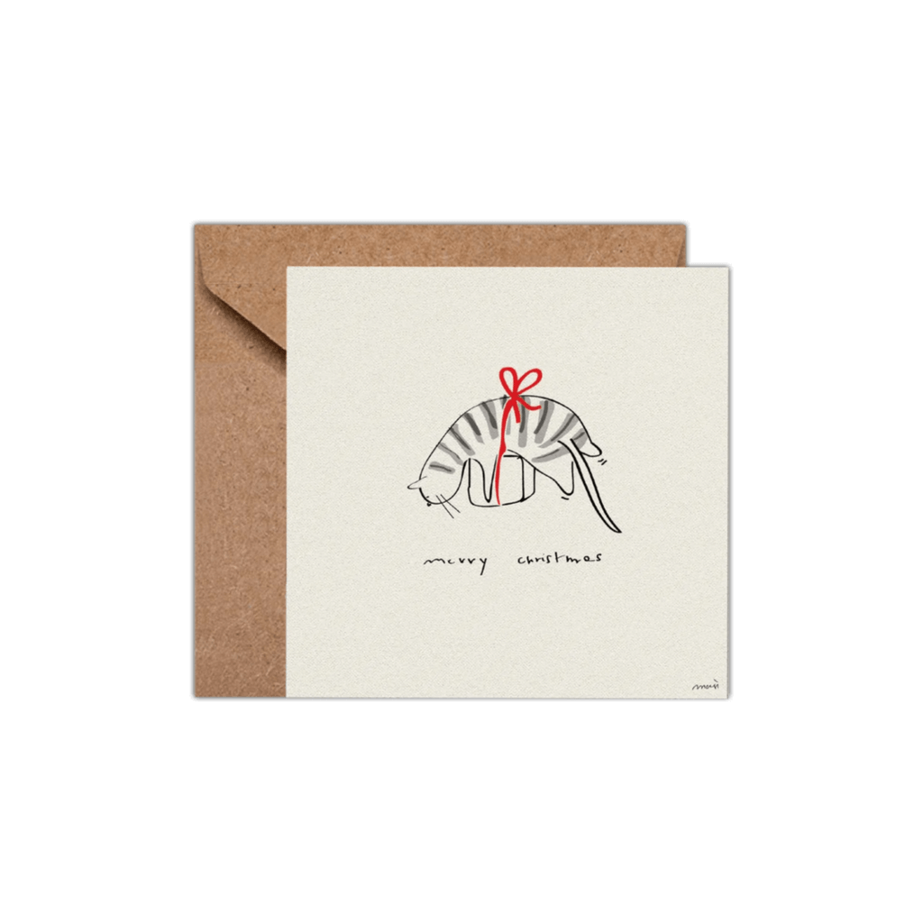 CHRISTMAS CARD - CAT - CAT
