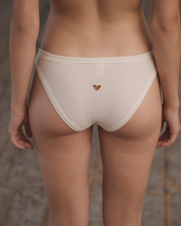 HEART BELL PANTS UNDYED