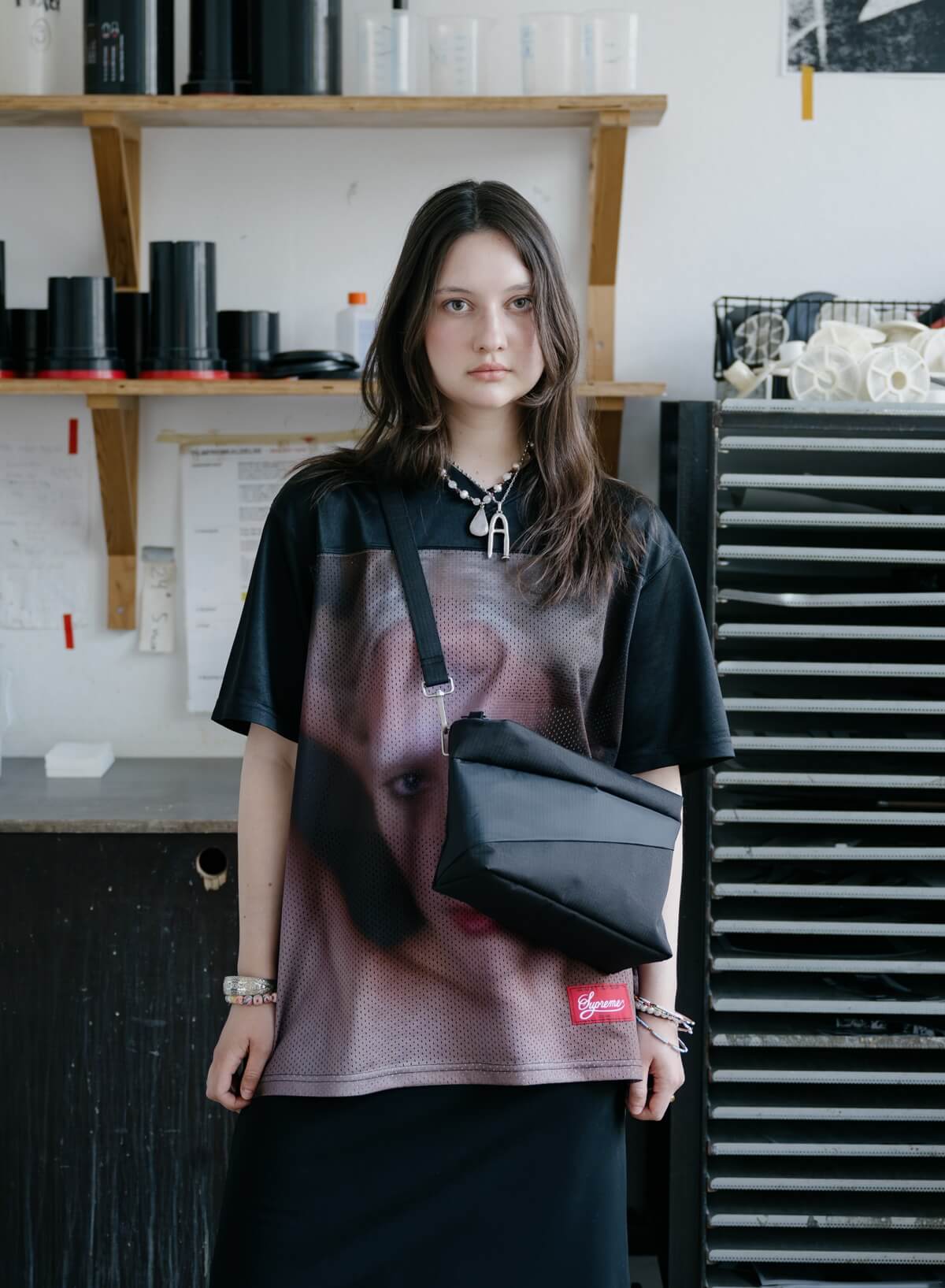 SUSAN BIJL THE NEW BUM BAG BLACK & BLACK MEDIUM