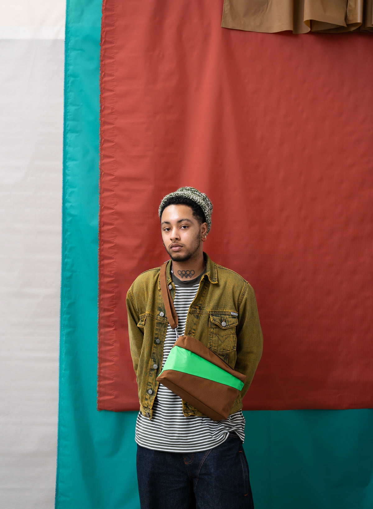 SUSAN BIJL THE NEW BUM BAG HAZEL & GREENSCREEN MEDIUM