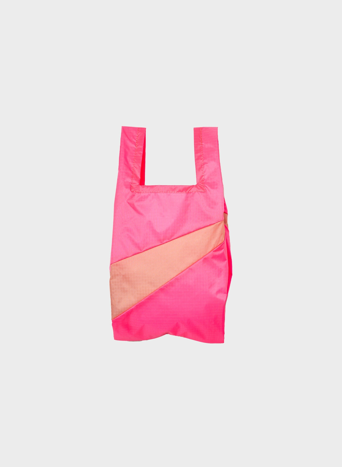 SUSAN BIJL THE NEW SHOPPING BAG FLUO PINK & TRY SMALL