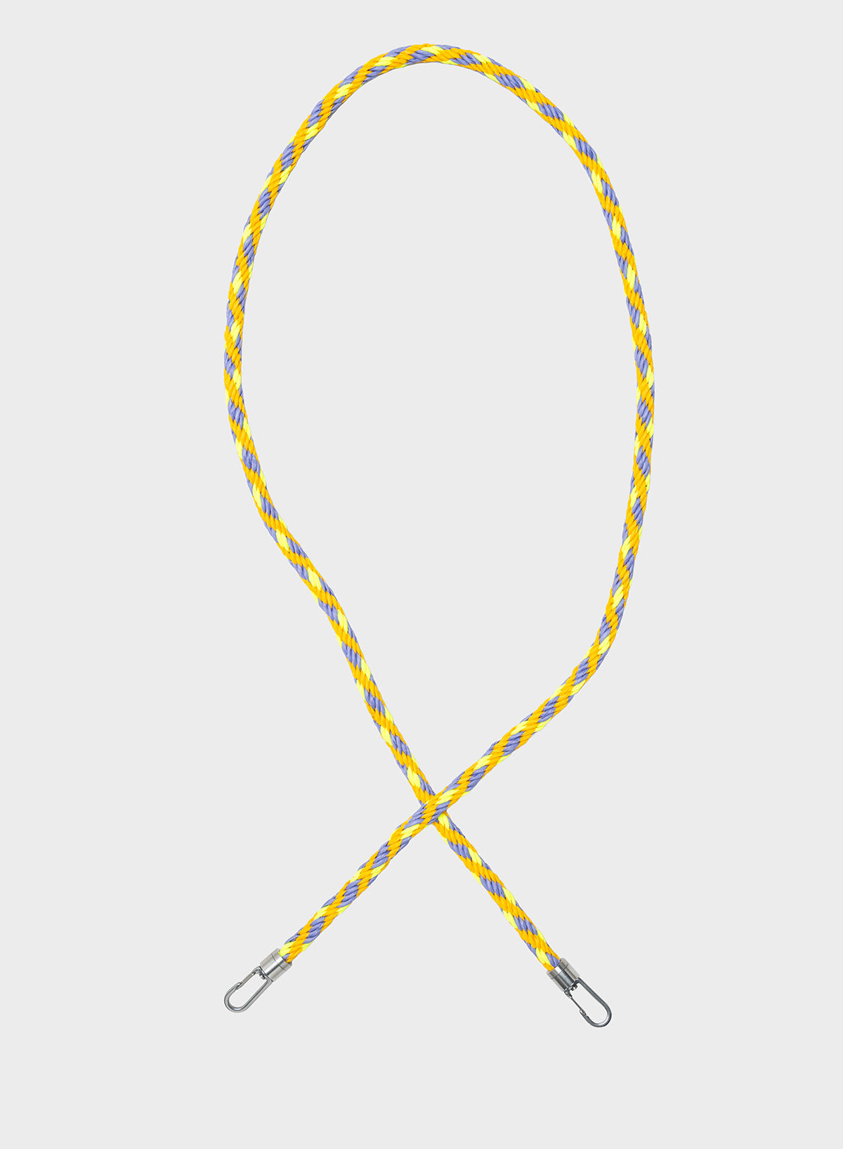 SUSAN BIJL THE NEW KUMIHIMO STRAP SUNFLOWER & FLUO YELLOW & TREBLE LARGE