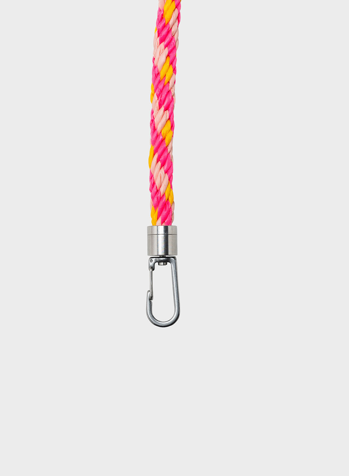 SUSAN BIJL THE NEW KUMIHIMO STRAP TONE & FLUO PINK & SUNFLOWER LARGE