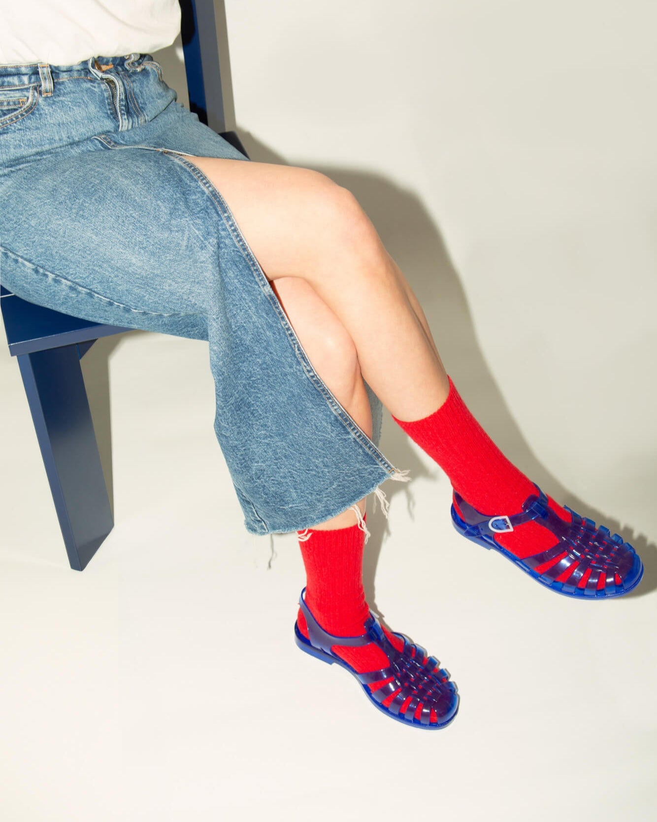 JELLY SANDAL COBALT